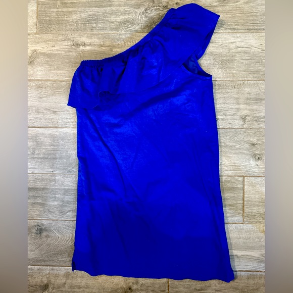 J. Crew Factory Ruffle One Shoulder Dress - Picture 1 of 3